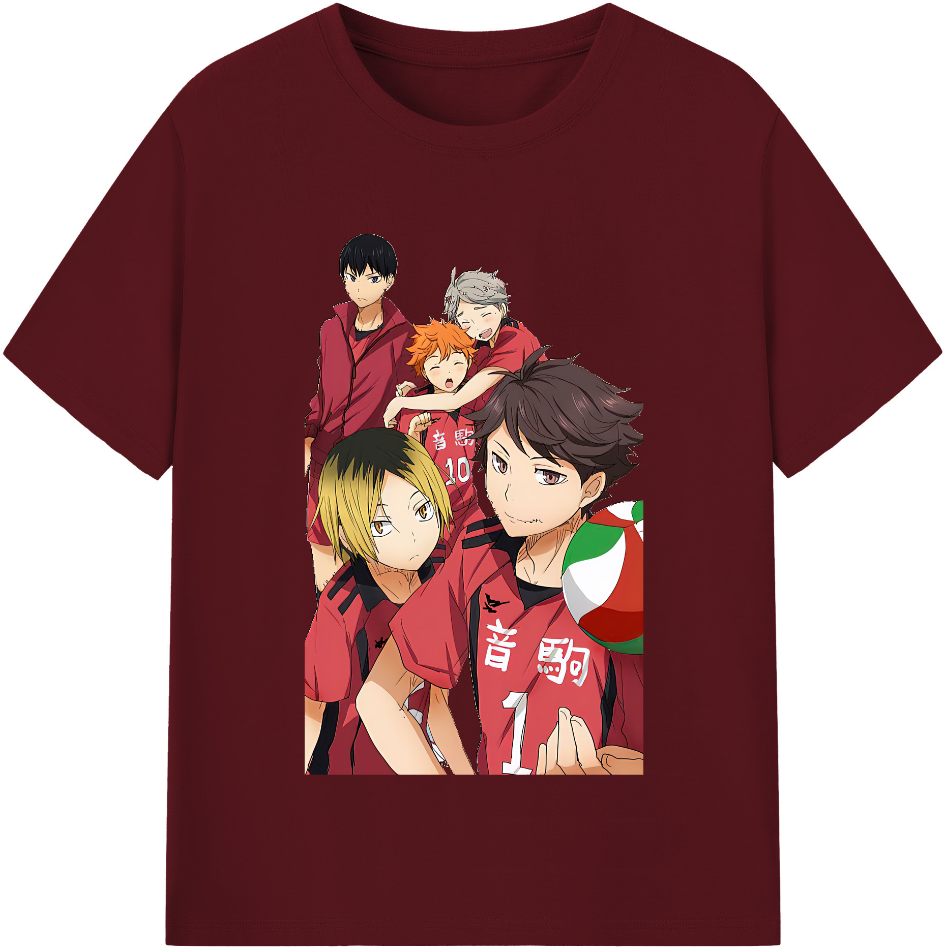 （画像用） ハイキュー!! Haikyu!! 綿100％半袖Tシャツ（フロントプリント）